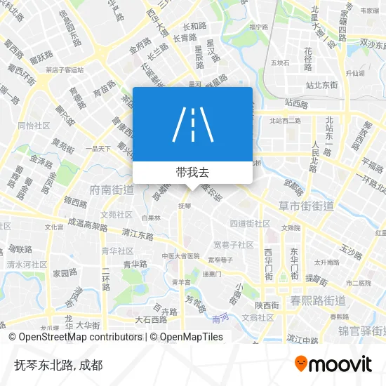 抚琴东北路地图