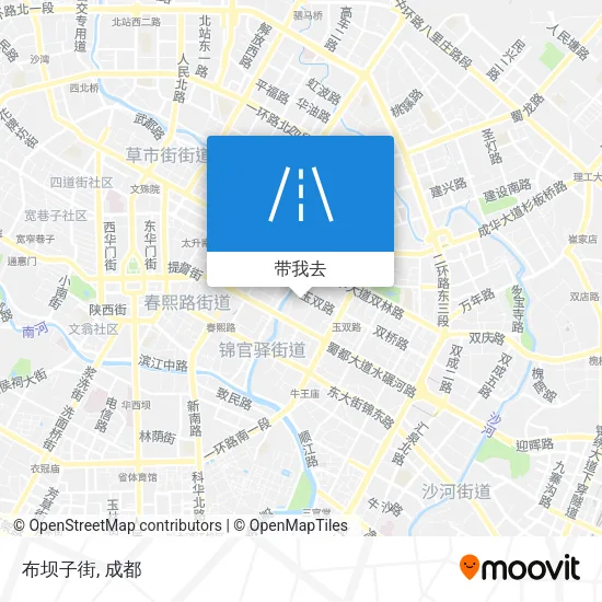 布坝子街地图