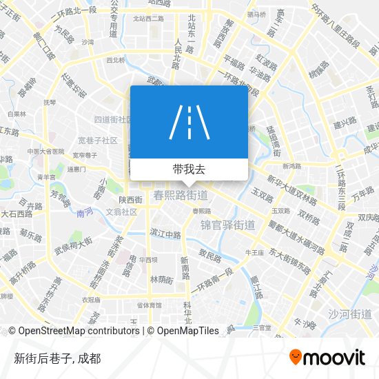 新街后巷子地图