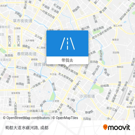 蜀都大道水碾河路地图