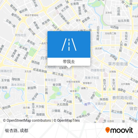 银杏路地图