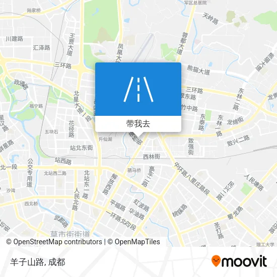 羊子山路地图
