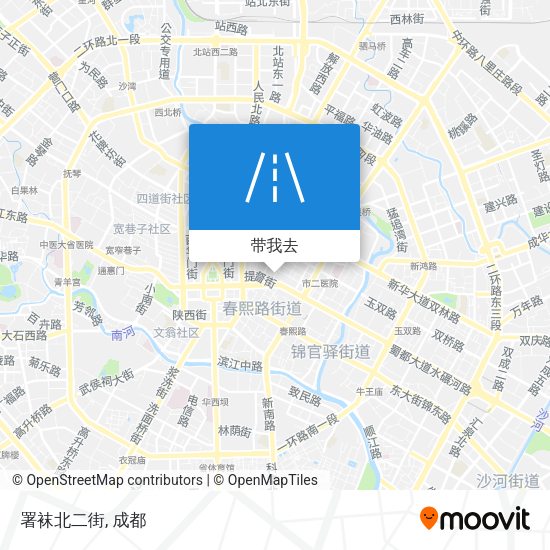 署袜北二街地图