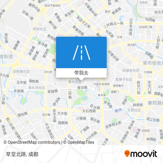 草堂北路地图