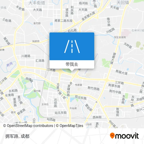 拥军路地图