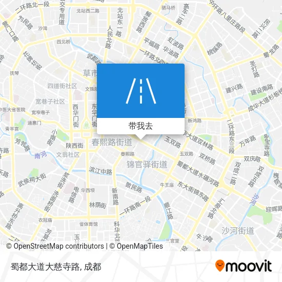 蜀都大道大慈寺路地图