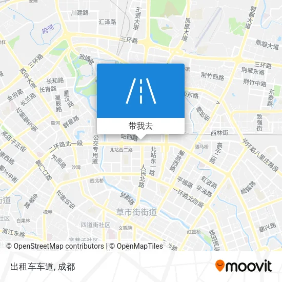 出租车车道地图