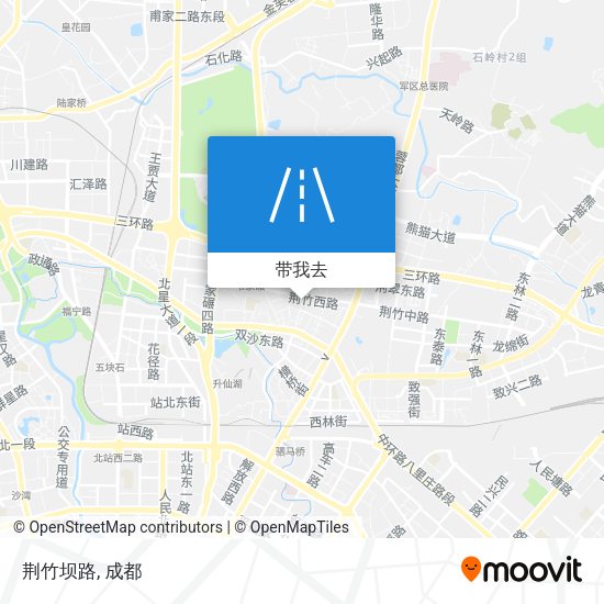 荆竹坝路地图
