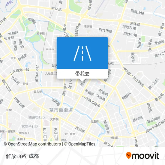解放西路地图