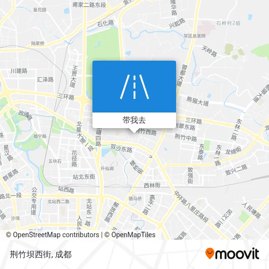 荆竹坝西街地图