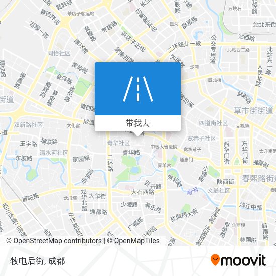 牧电后街地图