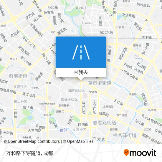 万和路下穿隧道地图