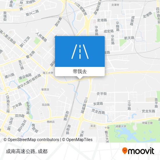 成南高速公路地图
