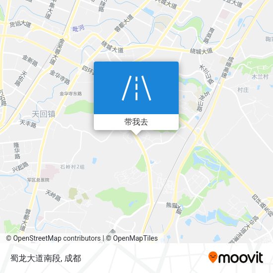 蜀龙大道南段地图