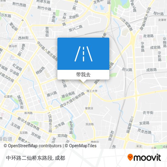 中环路二仙桥东路段地图