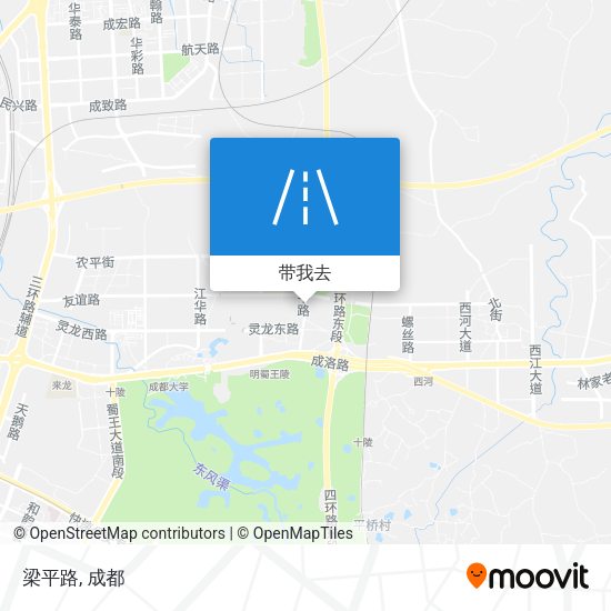 梁平路地图
