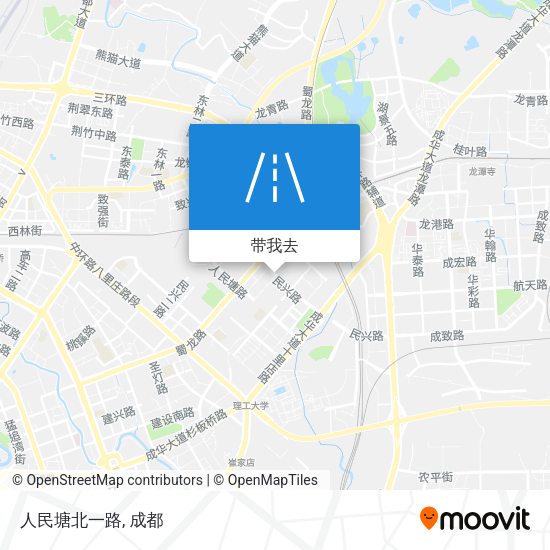 人民塘北一路地图