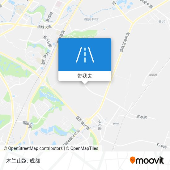 木兰山路地图