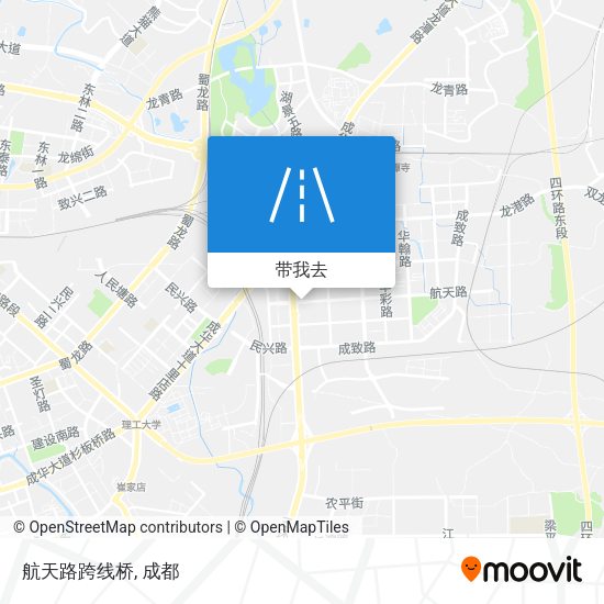 航天路跨线桥地图