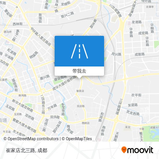 崔家店北三路地图