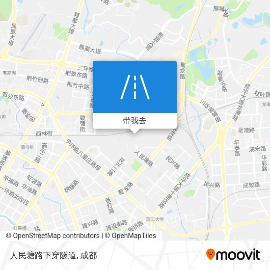 人民塘路下穿隧道地图