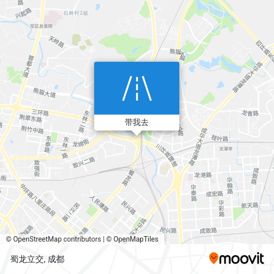 蜀龙立交地图