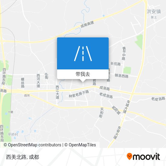 西美北路地图