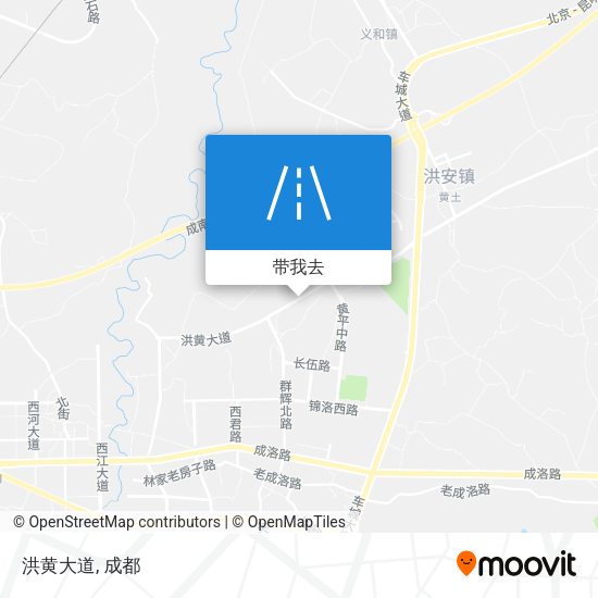 洪黄大道地图