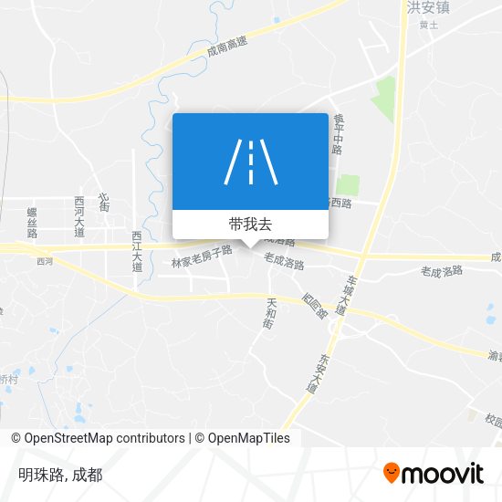 明珠路地图