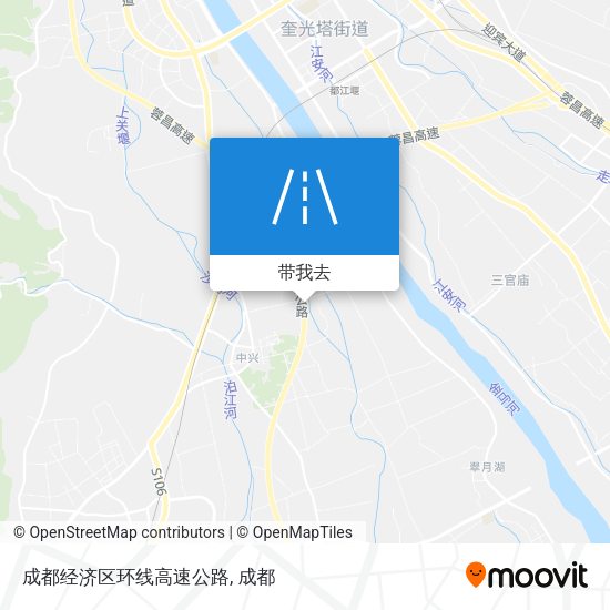 成都经济区环线高速公路地图