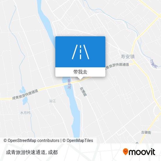 成青旅游快速通道地图