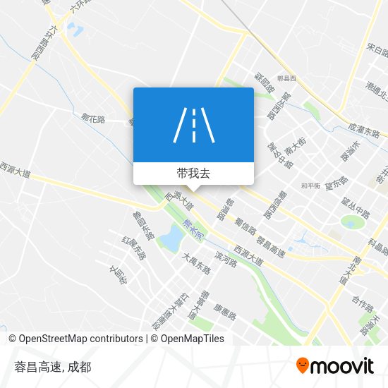 蓉昌高速地图