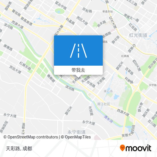 天彩路地图