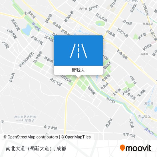 南北大道（蜀新大道）地图