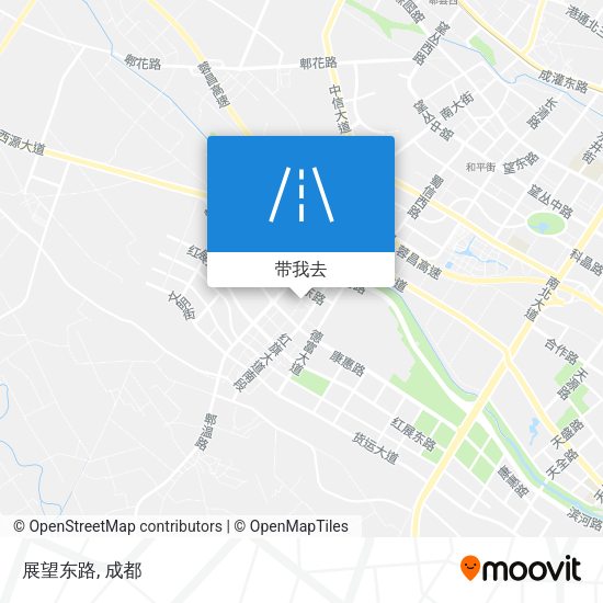 展望东路地图