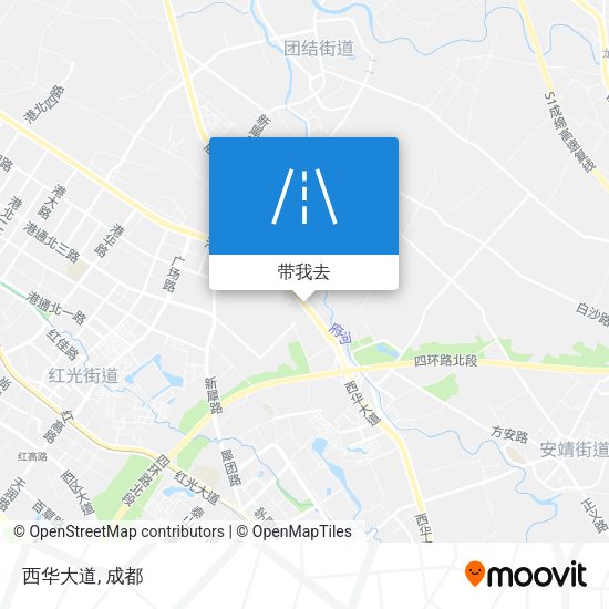 西华大道地图