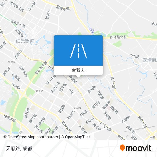 天府路地图