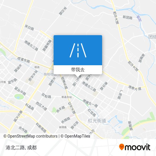 港北二路地图