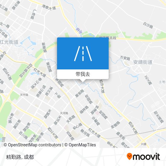 精勤路地图