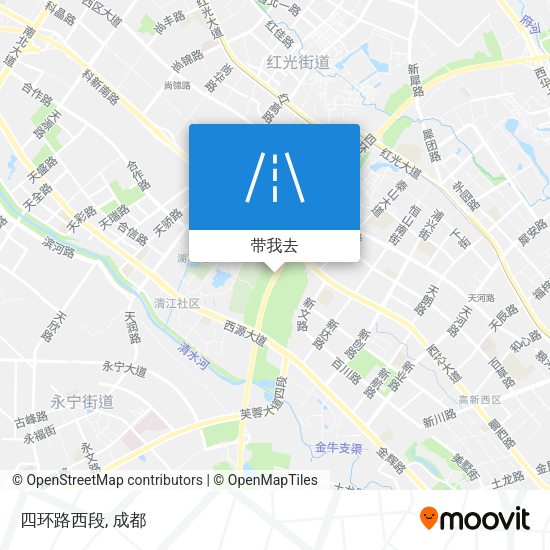 四环路西段地图