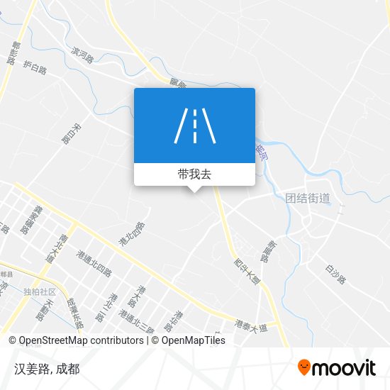 汉姜路地图