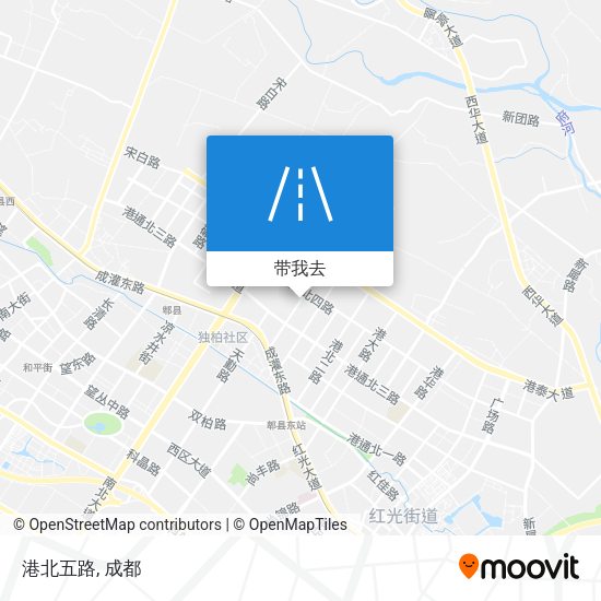 港北五路地图