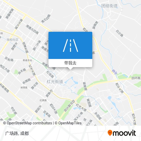 广场路地图