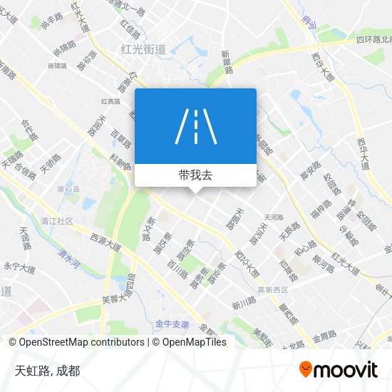 天虹路地图