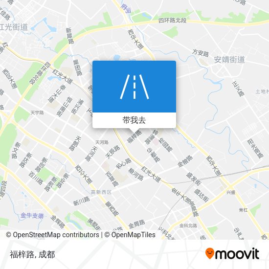福梓路地图