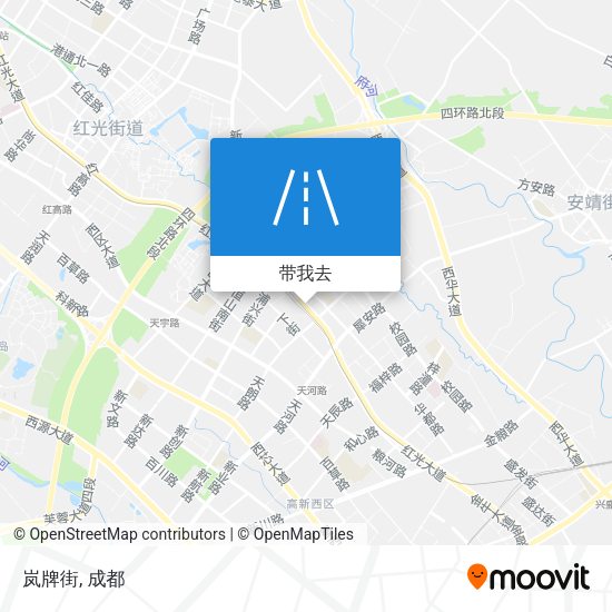 岚牌街地图
