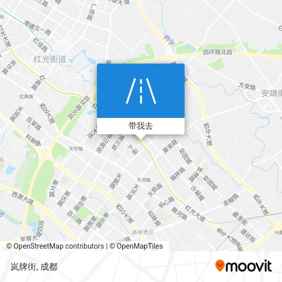 岚牌街地图