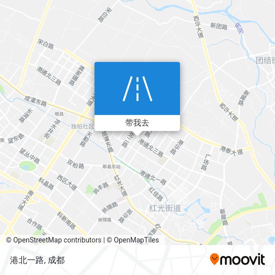 港北一路地图
