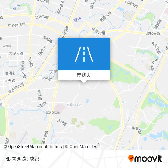银杏园路地图