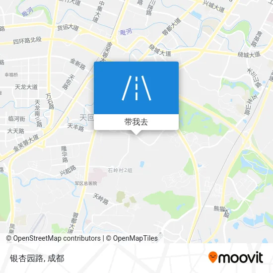 银杏园路地图